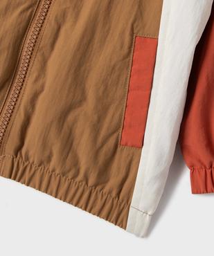 Blouson fin à capuche avec doublure polaire bébé garçon vue2 - GEMO(BEBE DEBT) - GEMO
