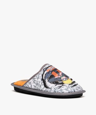 Chaussons homme mules en velours imprimé - Naruto vue2 - NARUTO - GEMO
