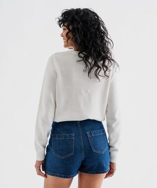 Pull en coton avec drapeau femme - LuluCastagnette vue3 - LULUCASTAGNETTE - GEMO