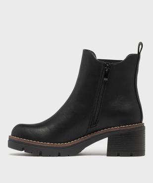 Chelsea boots à semelle crantée femme - 5 Miles vue3 - 5 MILES GEMO FOR GOOD - GEMO