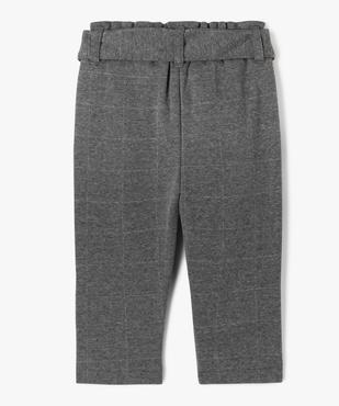 Pantalon en maille aspect flanelle bébé fille - LuluCastagnette vue3 - LULUCASTAGNETTE - GEMO