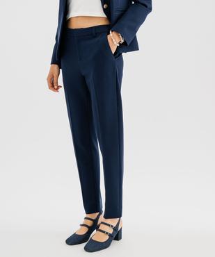 Pantalon de tailleur en maille extensible femme vue1 - GEMO(FEMME PAP) - GEMO