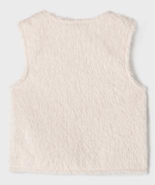 Gilet sans manches porté ouvert en fourrure imitation fille vue3 - GEMO (ENFANT) - GEMO