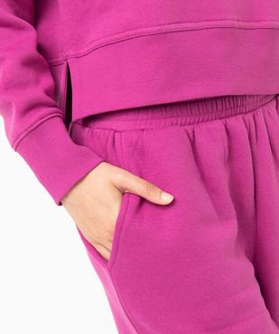 Pantalon de jogging en molleton femme vue5 - GEMO(FEMME PAP) - GEMO