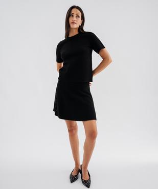 Pull manches courtes douillet et chaud femme vue1 - GEMO(FEMME PAP) - GEMO