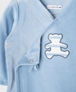 Pyjama 2 pièces en velours bébé garçon - LuluCastagnette vue2 - LULU CASTAGNETTE GEMO FOR GOOD - GEMO
