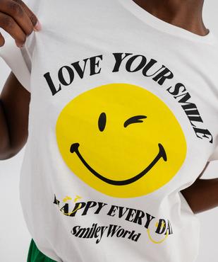 Tee-shirt manches courtes imprimé femme - Smiley vue2 - SMILEY WORLD - GEMO