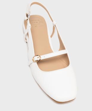 Ballerines vernies slingback à bout carré et brides femme - Follow Me vue5 - FOLLOW ME - GEMO