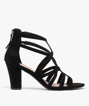 Sandales multibrides à talon femme vue2 - VALENTINA BALDA - GEMO