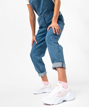Baskets femme bi-matières à lacets - Fila vue1 - FILA - GEMO