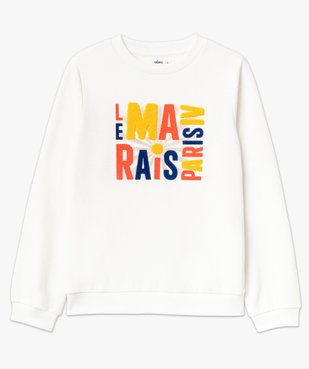 Sweat avec inscription Paris multicolore femme vue4 - GEMO(FEMME PAP) - GEMO