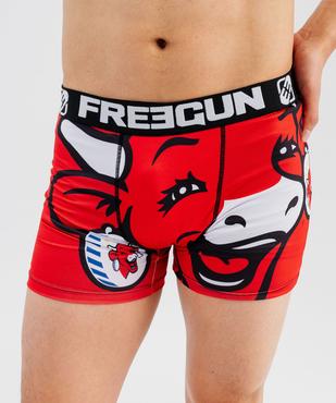 Boxer en microfibre à motif vache homme vue2 - FREEGUN - GEMO