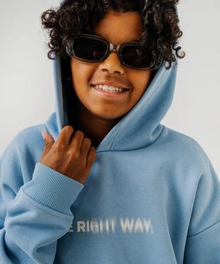 Sweat à capuche avec doublure chaude garçon vue5 - GEMO (JUNIOR) - GEMO