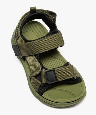 Sandales à scratch ultra légères garçon vue5 - BUGGY - GEMO