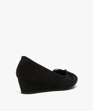Ballerines femme à talon compensé et strass vue4 - GEMO(URBAIN) - GEMO