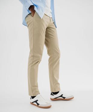 Pantalon chino slim en coton stretch homme vue1 - GEMO (HOMME) - GEMO