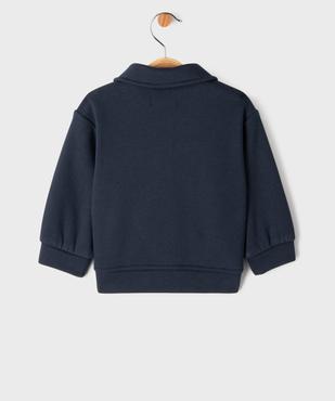Sweat à pression avec petit col bébé fille vue4 - GEMO 4G BEBE - GEMO
