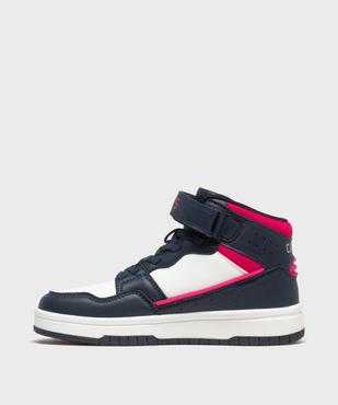 Baskets mid-cut à lacets élastiques et scratch fille - Camps United vue3 - CAMPS GEMO FOR GOOD - GEMO