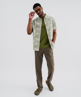 Tee-shirt manches courtes et col rond homme vue4 - GEMO (HOMME) - GEMO