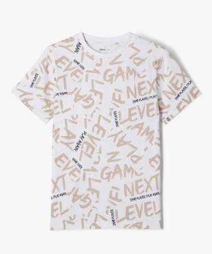 Tee-shirt à manches courtes avec motifs garçon vue1 - GEMO 4G GARCON - GEMO