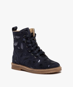 Boots fille zippées dessus cuir retourné uni – NA! vue2 - NA! - GEMO