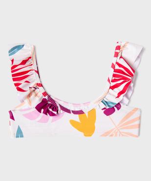Maillot de bain 2 pièces à motifs exotiques fille vue2 - GEMO (ENFANT) - GEMO