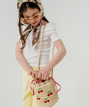 Sac à main en paille de papier fille vue1 - GEMO (ACCESS) - GEMO