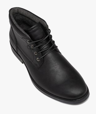 Boots homme unies style casual à lacets vue5 - GEMO(URBAIN) - GEMO