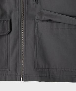 Veste zippée matelassée à col velours garçon vue10 - GEMO 4G GARCON - GEMO