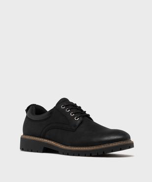 Derbies casual à semelle crantée homme vue3 - URBAN STEPS - GEMO
