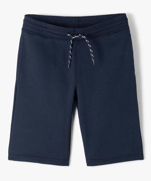 Bermuda en jersey molletonné et taille élastiquée garçon vue1 - GEMO (JUNIOR) - GEMO
