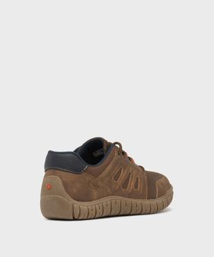 Baskets esprit jogger bi-matières homme - Relife vue4 - RELIFE - GEMO