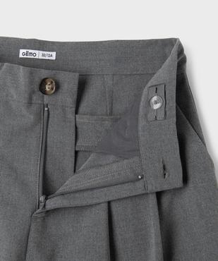 Pantalon large à pinces fille vue3 - GEMO (JUNIOR) - GEMO