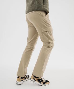 Pantalon cargo 2-en-1 transformable en short homme - Roadsign vue4 - ROADSIGN G4G - GEMO