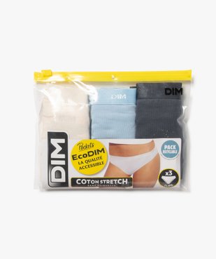 Culottes en coton stretch femme (lot de 3) - Les Pockets Eco Dim vue2 - DIM - GEMO