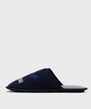 Chaussons mules en jersey imprimé homme  vue3 - GEMO(HOMWR HOM) - GEMO