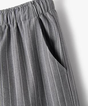 Pantalon large et fluide à rayures fille vue4 - GEMO (JUNIOR) - GEMO