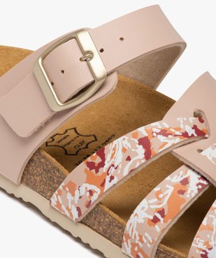 Mules femme à brides multiples et semelle liège vue6 - GEMO 4G FEMME - GEMO