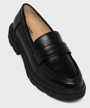 Mocassins chunky à épaisse semelle crantée et bout amande femme - 5 MILES vue5 - 5 MILES - GEMO