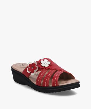 Mules femme confort ornées de fleurs - 5 Reflex Zones vue2 - 5 REFLEX ZONES - GEMO