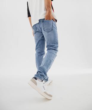 Jean Straight délavé homme vue3 - GEMO 4G HOMME - GEMO