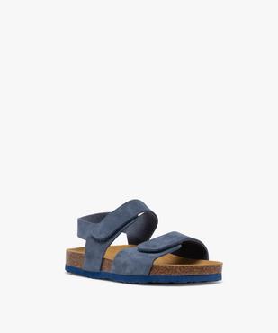 Sandales à brides cuir fermeture scratch garçon - Buggy vue2 - BUGGY GEMO FOR GOOD - GEMO