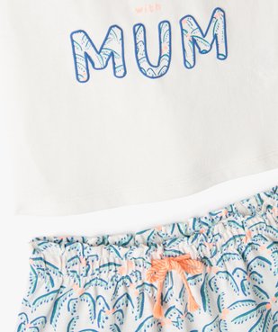 Ensemble bébé fille 2 pièces à motifs palmiers : débardeur et short vue2 - GEMO(BEBE DEBT) - GEMO