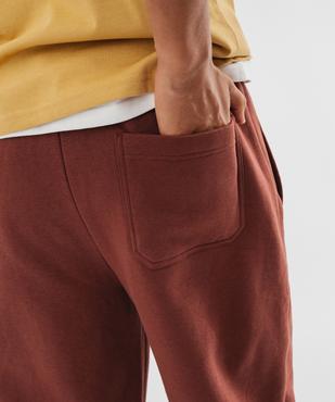 Pantalon de jogging en molleton à coupe droite homme vue2 - GEMO 4G HOMME - GEMO