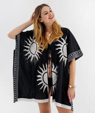 Robe de plage à motifs soleils femme vue1 - GEMO (PLAGE) - GEMO