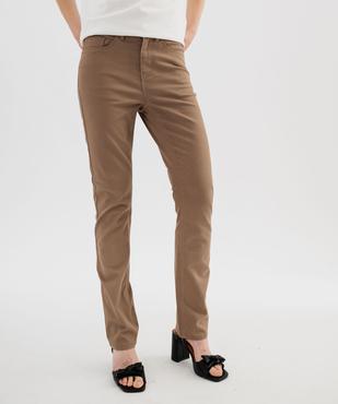 Pantalon coupe Regular taille normale femme vue1 - GEMO 4G FEMME - GEMO