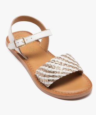 Sandale fille blanche vue5 - TANEO GEMO FOR GOOD - GEMO
