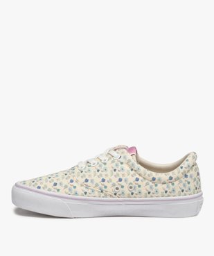 Baskets femme en toile imprimée style skateshoes - Kappa vue3 - KAPPA - GEMO