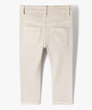 Pantalon slim en toile extensible bébé garçon vue3 - GEMO 4G BEBE - GEMO