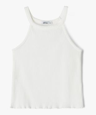 Débardeur côtelé avec encolure américaine fille vue1 - GEMO (ENFANT) - GEMO